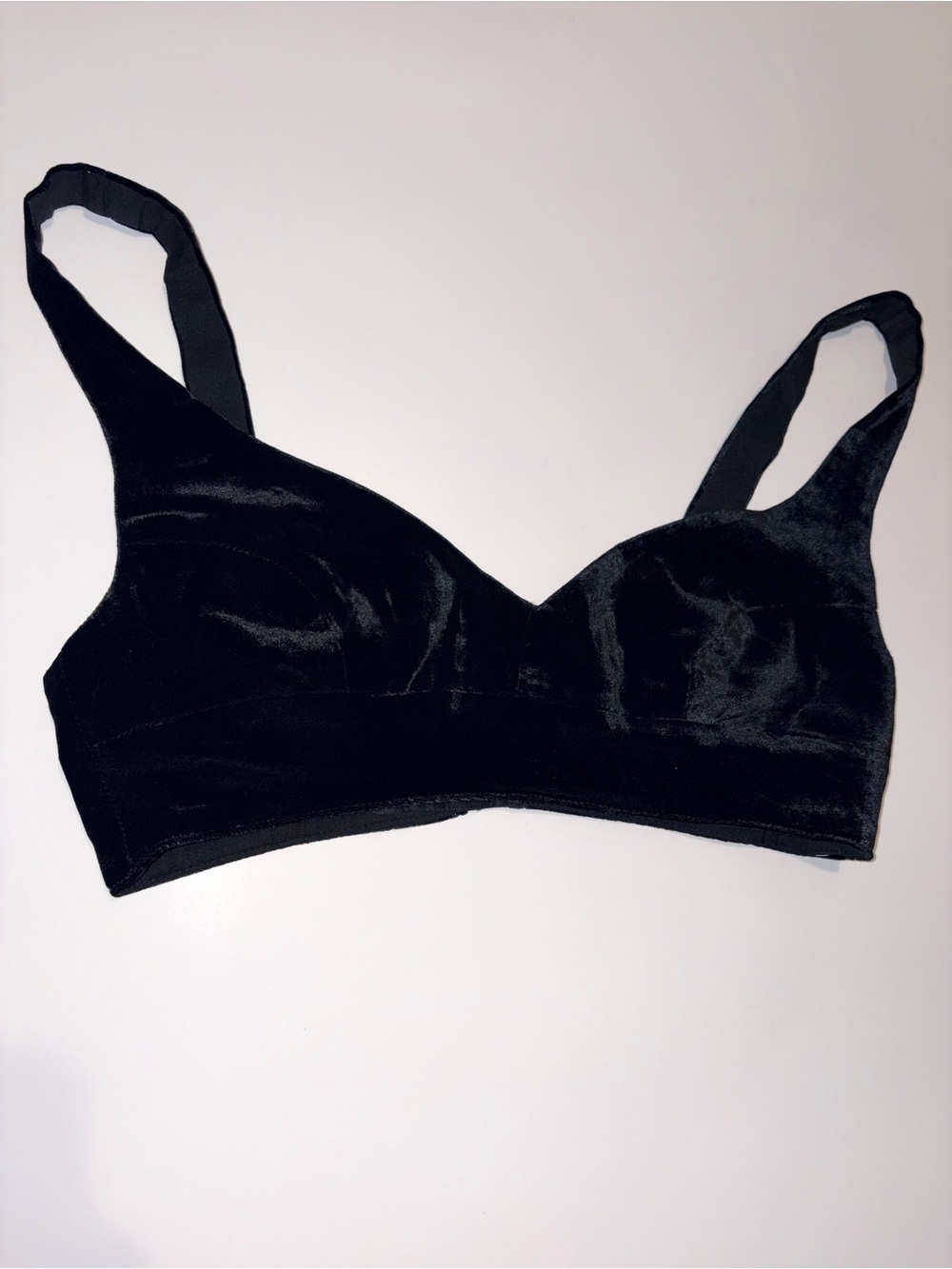 Aritzia Black Velvet Wireless Bralette